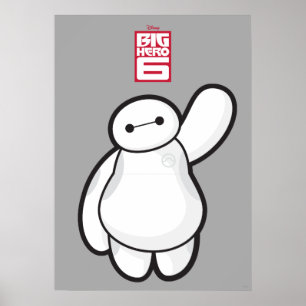 Baymax Waving Poster