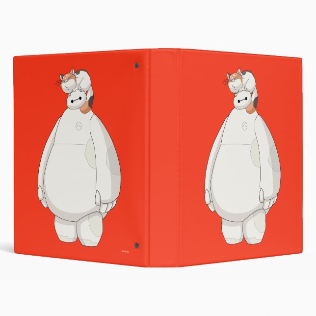 Baymax with Mochi on his Head 3 Ring Binder | Zazzle