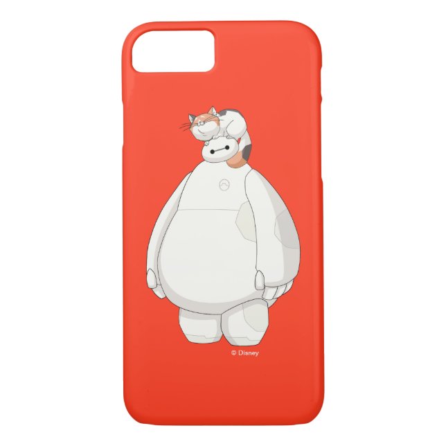 Baymax with Mochi on his Head Case-Mate iPhone Case (Back)