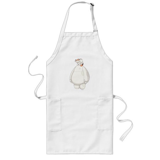 Baymax with Mochi on his Head Long Apron (Front)