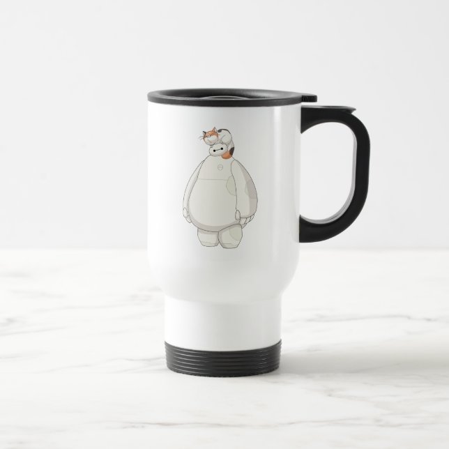 Baymax with Mochi on his Head Travel Mug (Right)