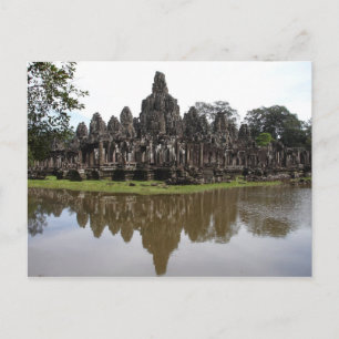 Bayon Temple at Angkok Wat in Cambodia Postcard
