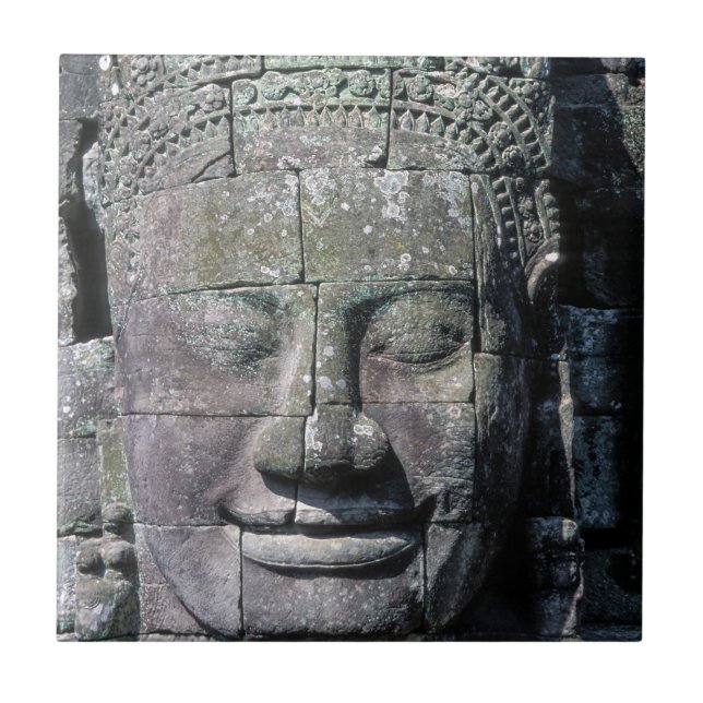 Bayon Temple in Angkor Wat - Cambodia Ceramic Tile (Front)