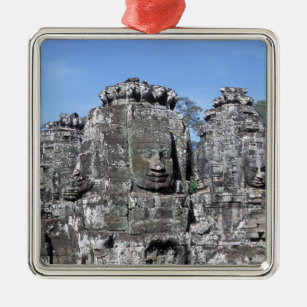 Bayon Temple in Angkor Wat - Cambodia Metal Ornament