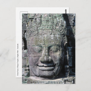 Bayon Temple in Angkor Wat - Cambodia Postcard