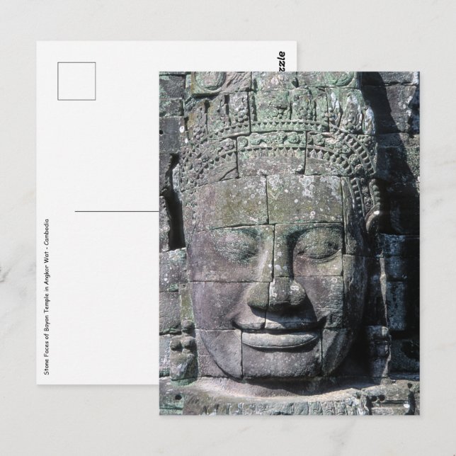 Bayon Temple in Angkor Wat - Cambodia Postcard (Front/Back)