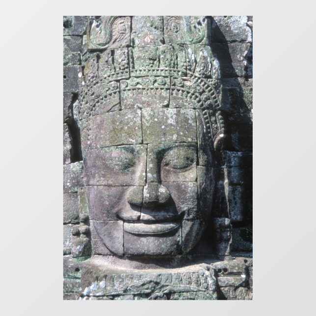 Bayon Temple in Angkor Wat - Cambodia Window Cling (Sheet)