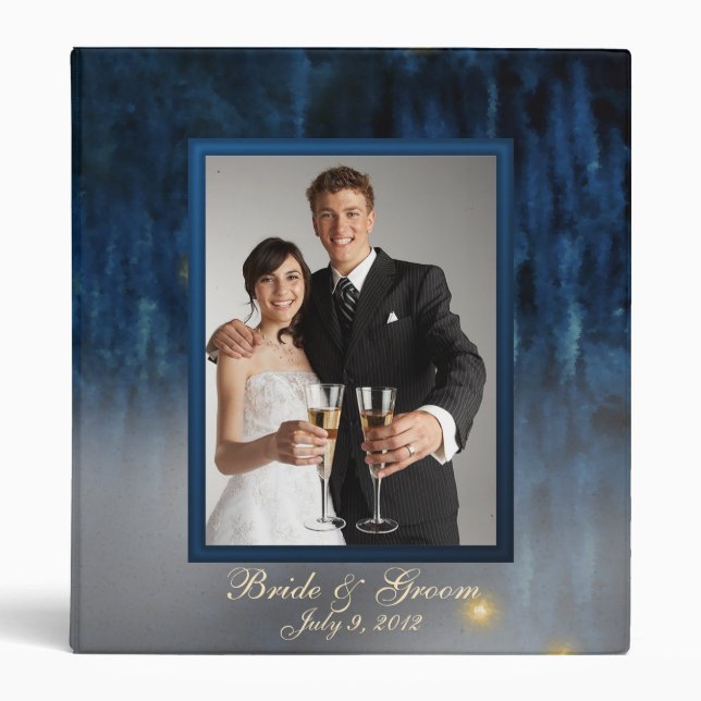 Bayou Bliss Wedding Photo Album Binder (Front)