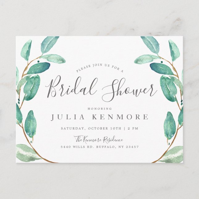 Bayou Botanical | Bridal Shower Invite (Front)