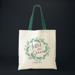 Bayou Botanicals Greenery | Sister of the Groom Tote Bag<br><div class="desc">Bayou Botanicals Greenery Sister of the Groom tote bags for the special woman by your side on your special day.</div>
