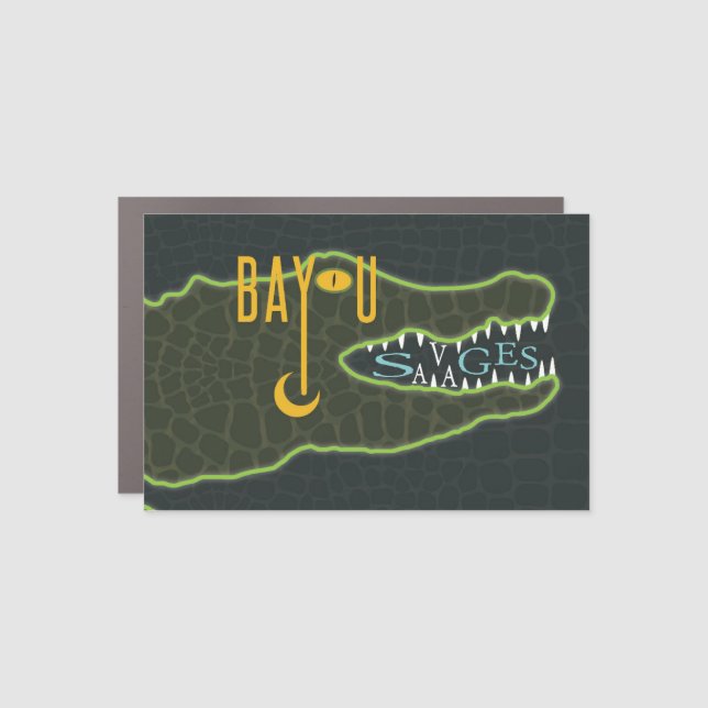 Bayou Savages magnet (Front)