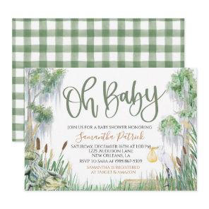 Bayou Swamp Baby Shower Invitation