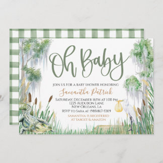 Bayou Swamp Baby Shower Invitation