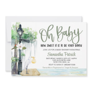 Bayou Swamp Baby Shower Invitation