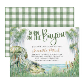 Bayou Swamp Baby Shower Invitation