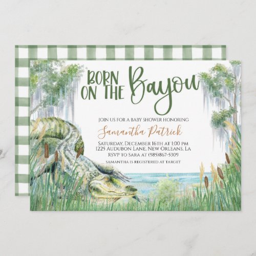 Bayou Swamp Baby Shower Invitation