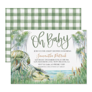 Bayou Swamp Baby Shower Invitation