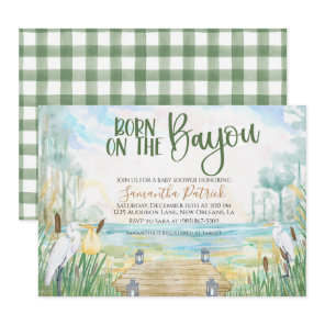 Bayou Swamp Baby Shower Invitation