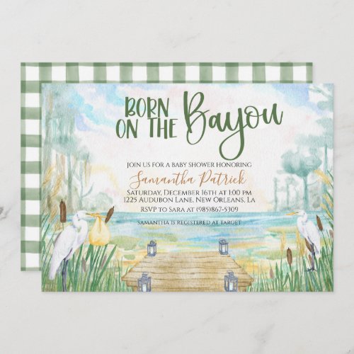 Bayou Swamp Baby Shower Invitation