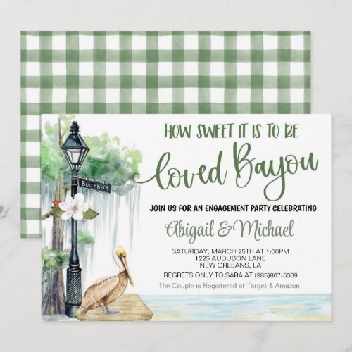 Bayou Swamp Engagement Party Invitation