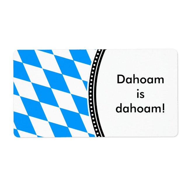 Bayrische Rauten Label (Front)