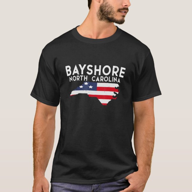 Bayshore North Carolina USA State America Travel T-Shirt (Front)