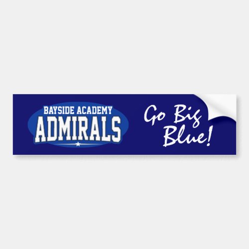 Bayside Academy High School Admirals Bumper Sticker