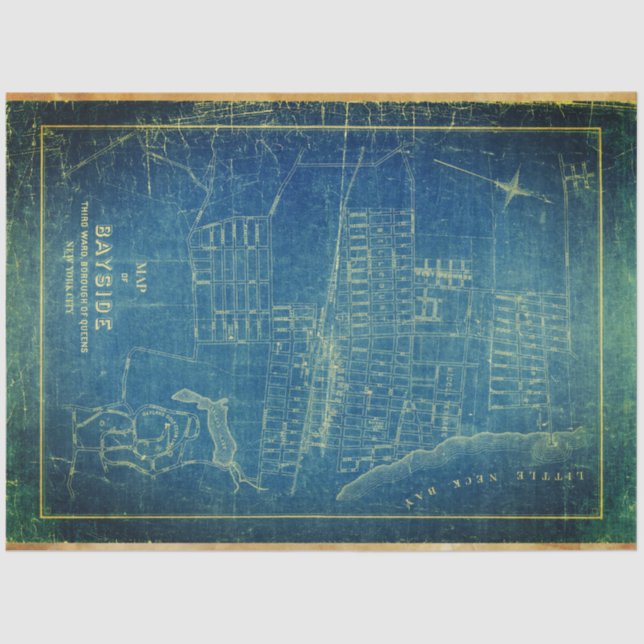Bayside Blueprint 18lb Decoupage sheet (Front)