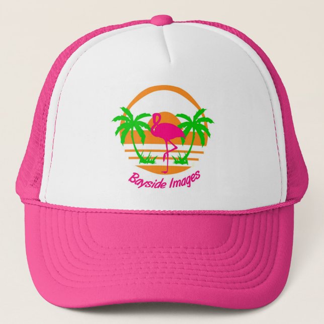 BAYSIDE IMAGES PINK FLAMINGO CAP (Front)