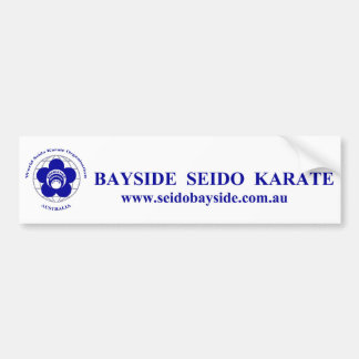 Bayside Seido Karate Car Bumper Sticker