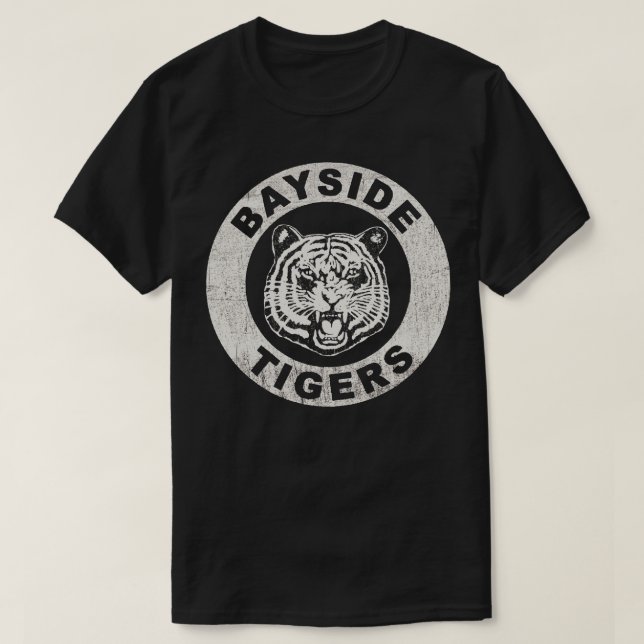 Bayside Tigers Worn Dks T-Shirt (Design Front)