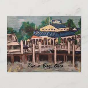 Bayview Avenue, Put-n-Bay, Ohio Postcard