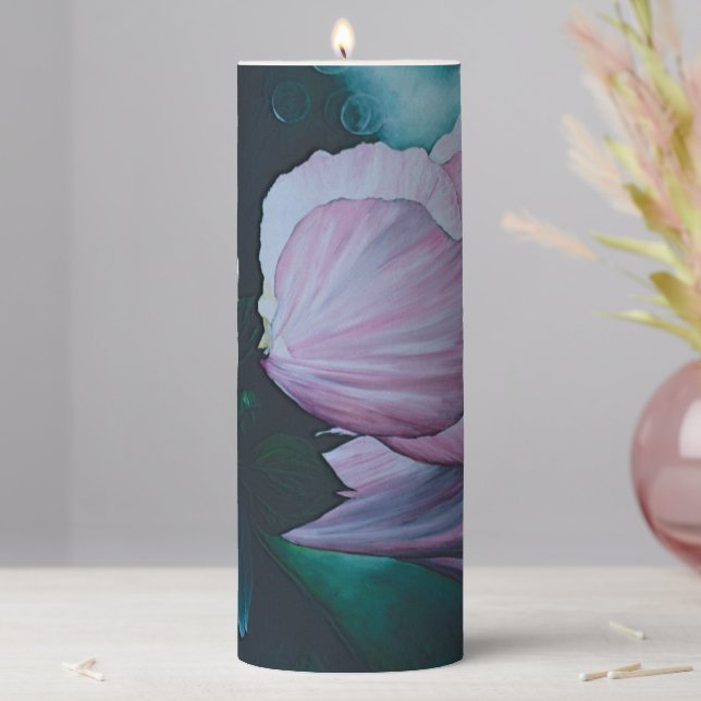 Bayville Blossom Pillar Candle (In Situ)