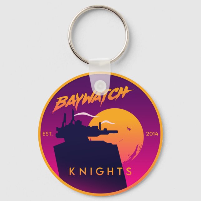 Baywatch Knights - Keyring (Front)
