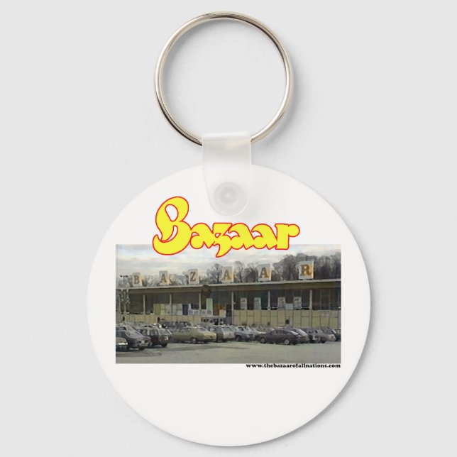 Bazaar Exterior Circa 1980 Keychain (Front)