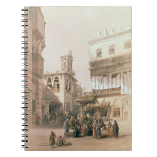 Bazaar of the Coppersmiths, Cairo, from "Egypt and Notebook