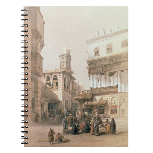 Bazaar of the Coppersmiths, Cairo, from "Egypt and Notebook (Front)