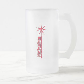 Bazaar Retro Font and Sputnik Frosted Mug