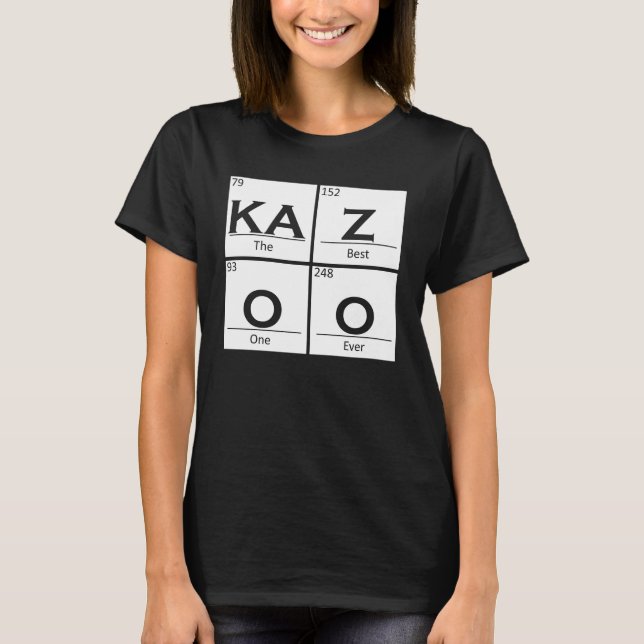 Bazoo Periodic Elements Music Instrument Kazoo T-Shirt (Front)