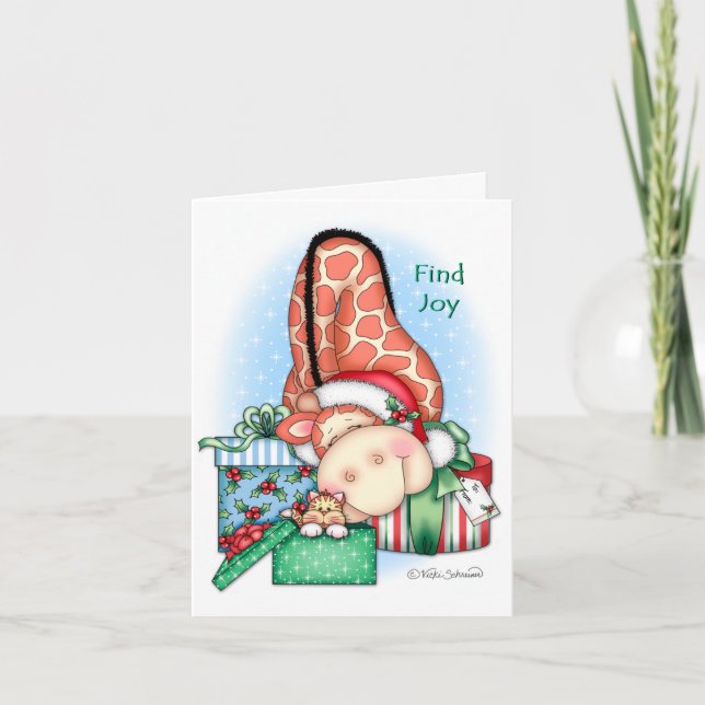 BaZooples "Find Joy" Christmas Card (Front)