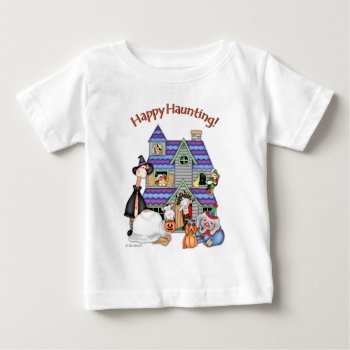 Bazooples Happy Haunting! Baby T-shirt by BaZooples at Zazzle