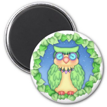 Bazooples "oliver" Owl Magnet by BaZooples at Zazzle