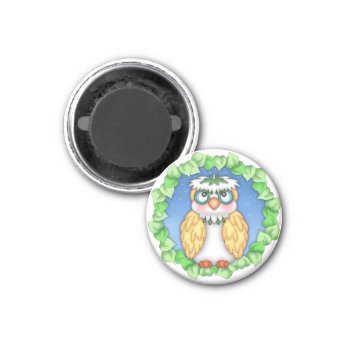 Bazooples "oscar" Owl Magnet by BaZooples at Zazzle