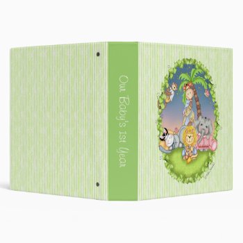 Bazooples "our Baby's 1st Year" Album Binder by BaZooples at Zazzle