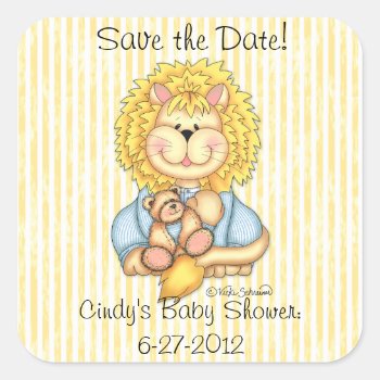 Bazooples "save The Date" Lester Sticker by BaZooples at Zazzle