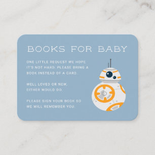 BB-8 Baby Shower - Books for Baby Enclosure Card