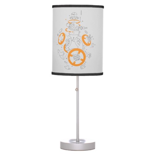 BB_8 Exploded View Drawing Table Lamp