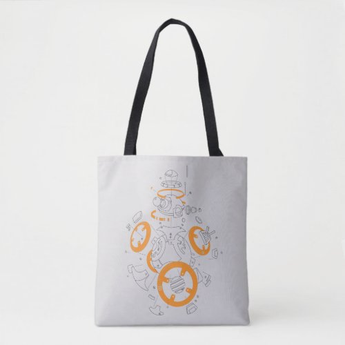 BB_8 Exploded View Drawing Tote Bag