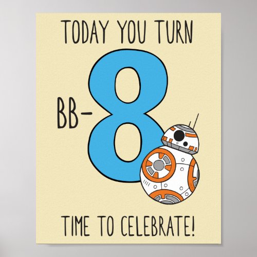 BB_8 _ Happy Eighth Birthday Poster