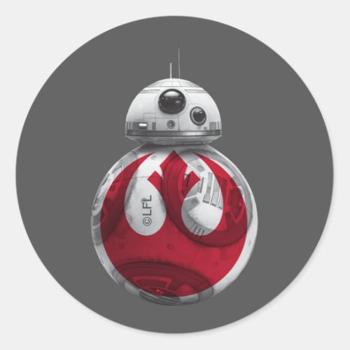 BB_8  Rebel Alliance Symbol Classic Round Sticker